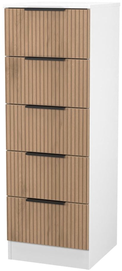 Java 5 Drawer Bedside Table
