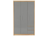 Seville 3 Door 2 Drawer Wardrobe