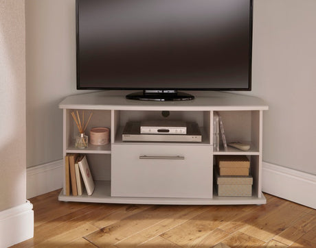 Sherwood Corner 1 Drawer TV Unit with Open Shelving