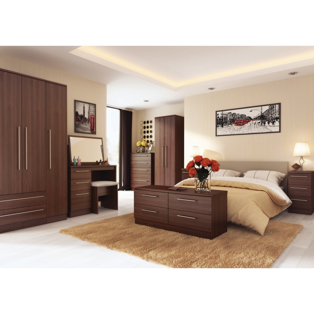 Sherwood Tall 2 Drawer 2 Door Double Wardrobe