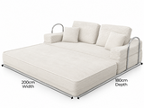 Flex 3 Seater Boneless Compressed Sofa Bed