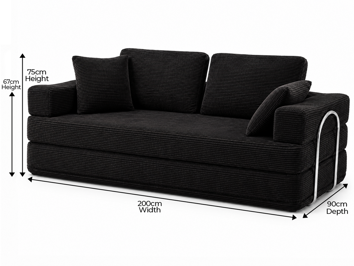 Flex 3 Seater Boneless Compressed Sofa Bed