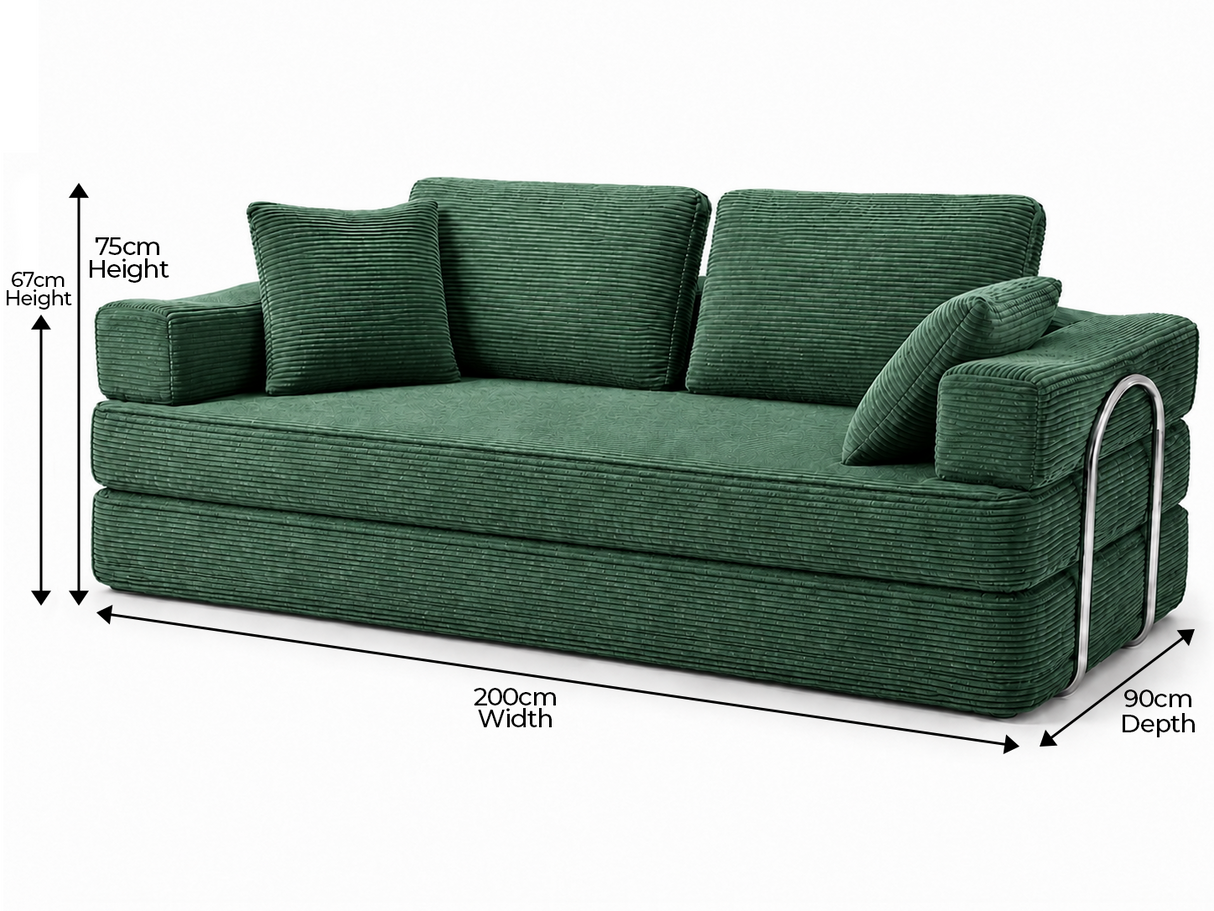 Flex 3 Seater Boneless Compressed Sofa Bed