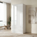 Soho 2 Door Wardrobe, 5 Drawer Chest & Bedside Table Bedroom Set