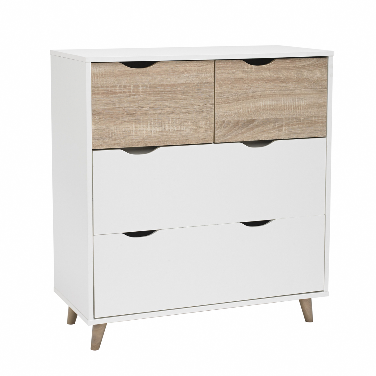 Stockholm White Oak 4 Drawer Chest