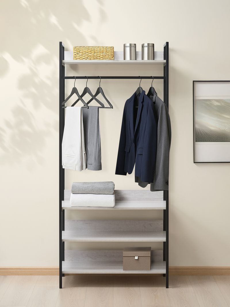 Alva Open Wardrobe with 2 Drawers 3 Piece Bedroom Set