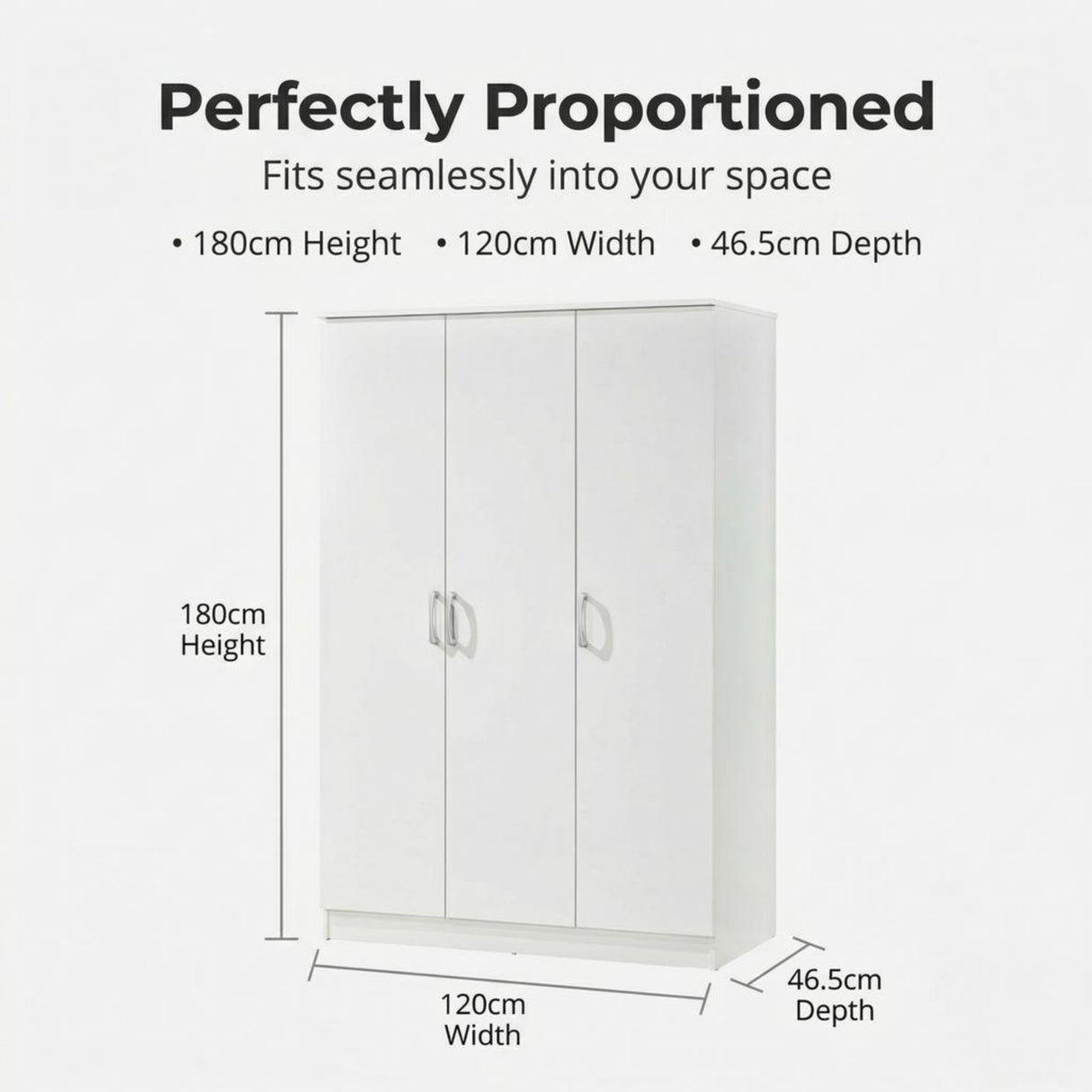 Highbury 3 Door Triple Wardrobe