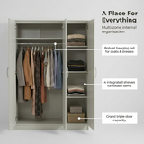 Highbury 3 Door Triple Wardrobe