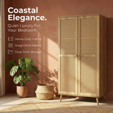 Manila Rattan 2 Door Double Wardrobe