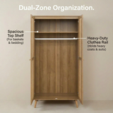 Manila Rattan 2 Door Double Wardrobe