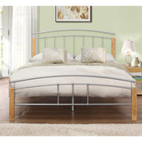 Tetras Silver and Beech Bed Frame