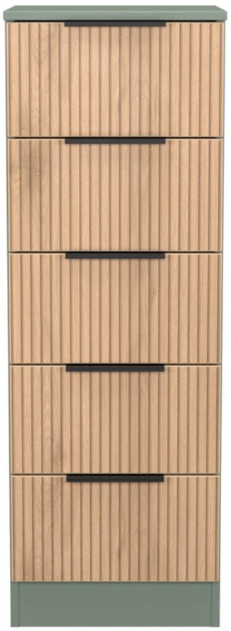 Java 5 Drawer Bedside Table