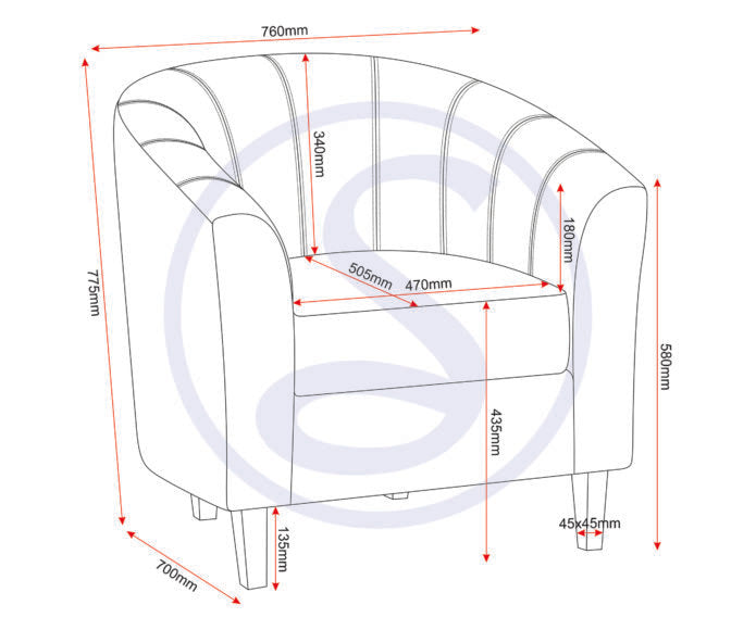 Tempo Fabric Tub Chair