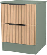 Java 2 Drawer Bedside Table