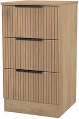 Java 3 Drawer Bedside Table