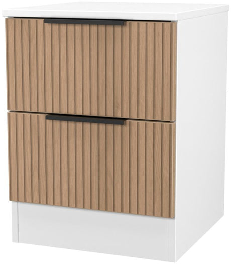Java 2 Drawer Bedside Table