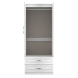 Dorset Mirrored 2 Door 2 Drawer Wardrobe