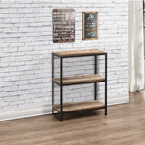 Urban Rustic Industrial 3 Tier Bookcase