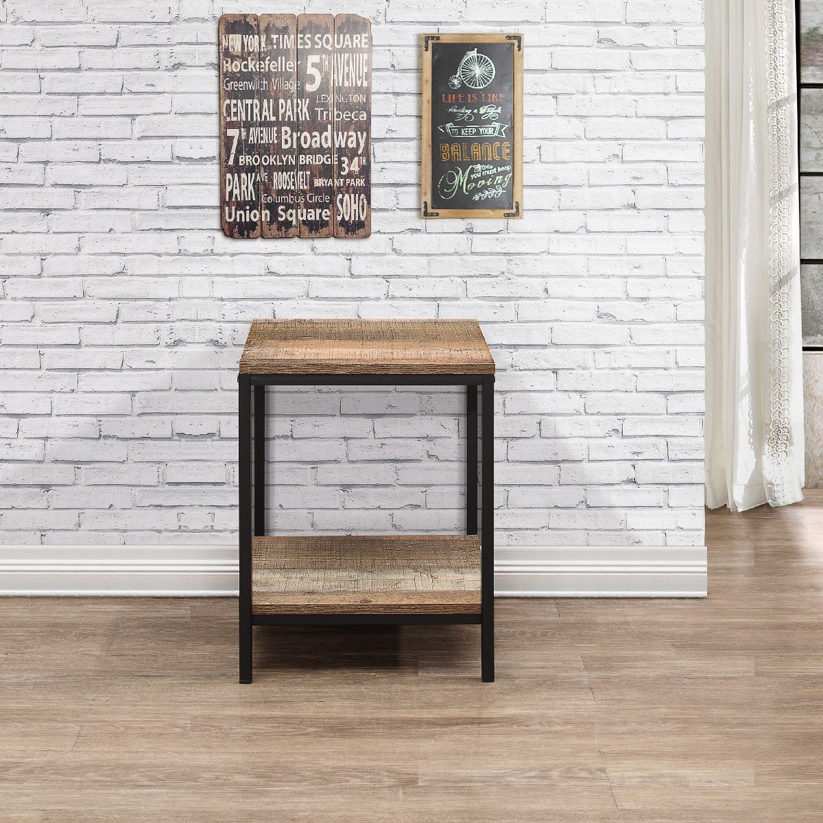 Urban Rustic Industrial Lamp Table