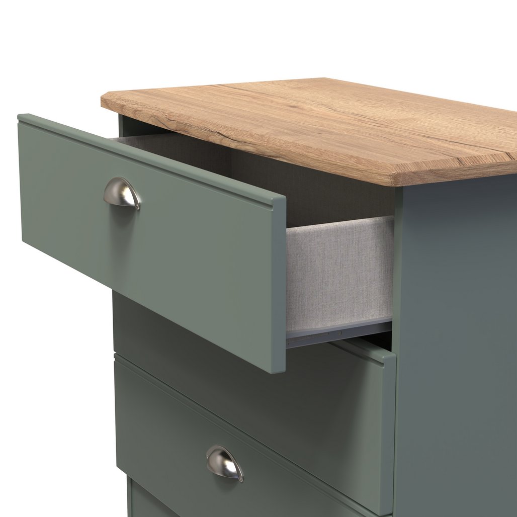 Victoria 3 Drawer Chest with Riviera Oak Top