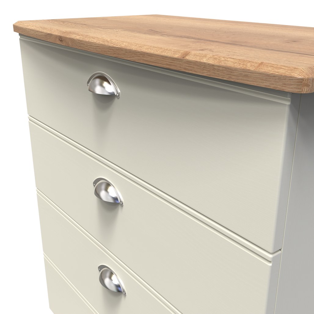 Victoria 4 Drawer Chest with Riviera Oak Top