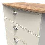 Victoria 4 Drawer Chest with Riviera Oak Top