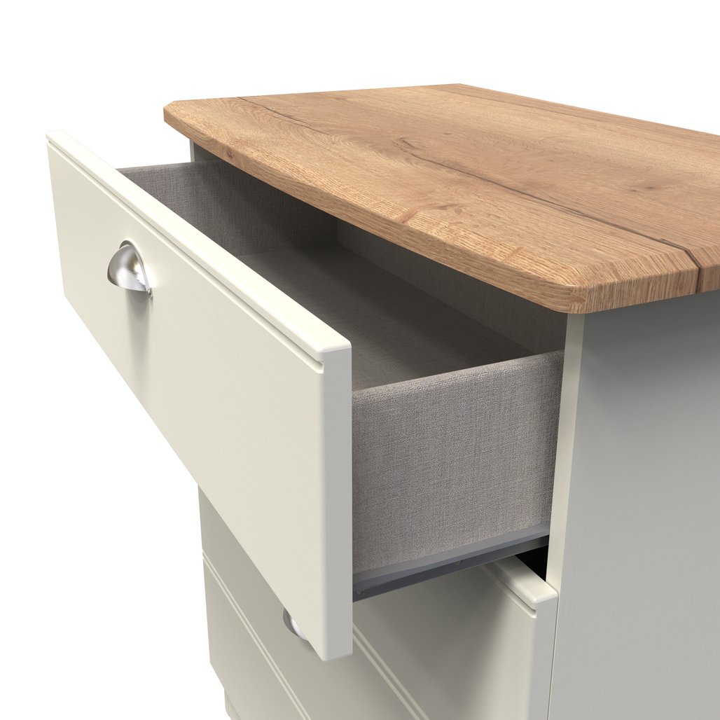 Victoria 4 Drawer Chest with Riviera Oak Top