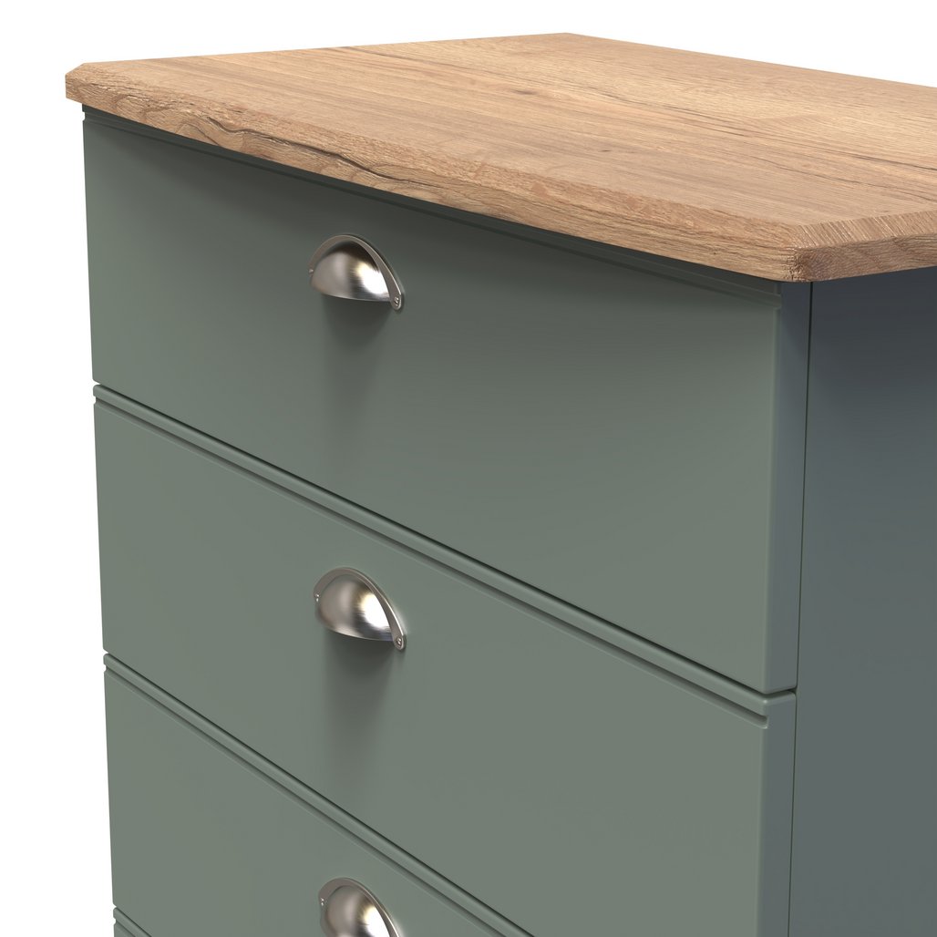 Victoria 4 Drawer Chest with Riviera Oak Top