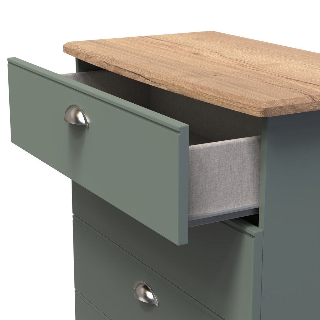 Victoria 4 Drawer Chest with Riviera Oak Top