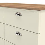 Victoria 6 Drawer Midi Chest with Riviera Oak Top