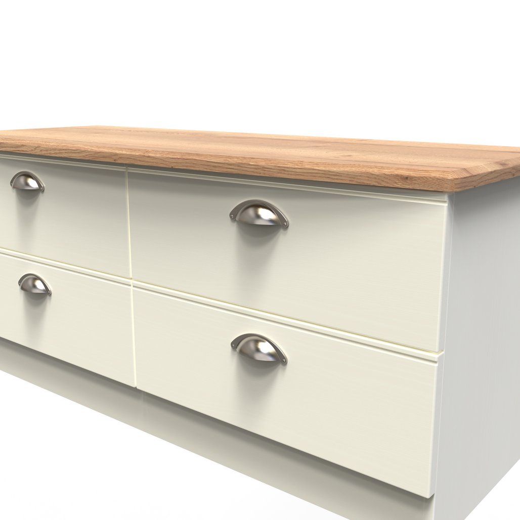 Victoria 4 Drawer Bed Box with Oak Top