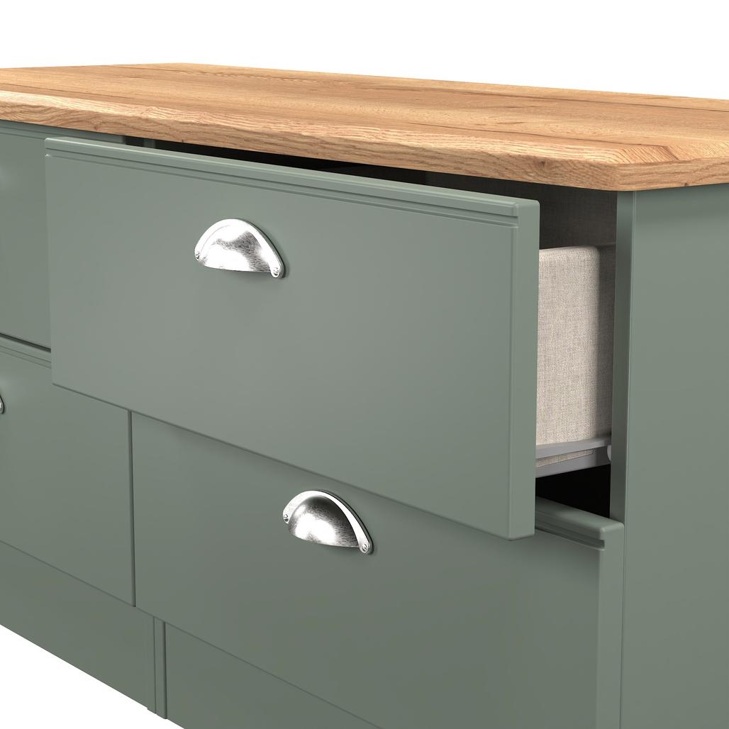 Victoria 4 Drawer Bed Box with Oak Top