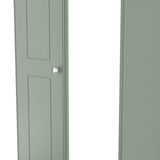Victoria Mirrored 2 Door Double Wardrobe with Oak Top