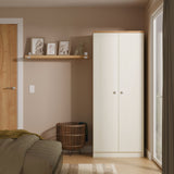 Victoria 2 Door Double Wardrobe with Oak Top