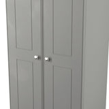 Victoria 2 Door Double Wardrobe with Oak Top