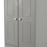 Victoria 2 Door 2 Drawer Double Wardrobe with Oak Top
