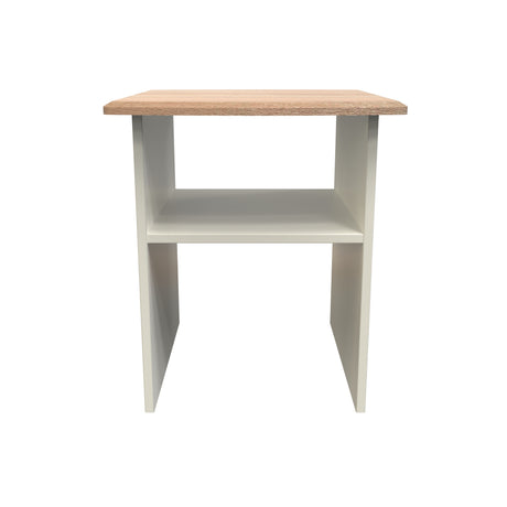 Victoria Cream Ash and Bardolino Oak Lamp Table