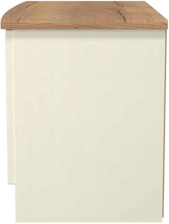 Victoria Low 2 Door Sideboard with Riviera Oak Top