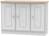 Victoria 3 Door Sideboard with Riviera Oak Top