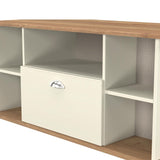 Victoria 1 Drawer Open Shelf Corner TV Unit with Riviera Oak Top