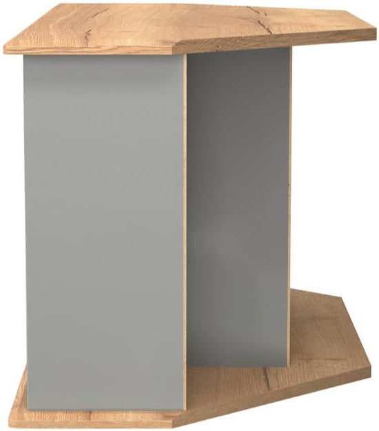 Victoria 1 Drawer Open Shelf Corner TV Unit with Riviera Oak Top