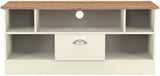 Victoria 1 Drawer Open Shelf TV Unit with Oak Top