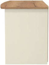 Victoria 1 Drawer Open Shelf TV Unit with Oak Top