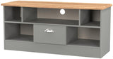 Victoria 1 Drawer Open Shelf TV Unit with Oak Top