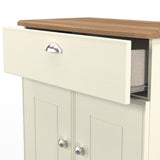 Victoria 2 Door 1 Drawer Sideboard with Oak Top
