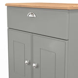 Victoria 2 Door 1 Drawer Sideboard with Oak Top