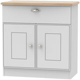 Victoria 2 Door 1 Drawer Sideboard with Oak Top