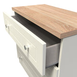 Vienna 3 Drawer Chest with Oak Top