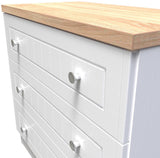 Vienna 3 Drawer Chest with Oak Top