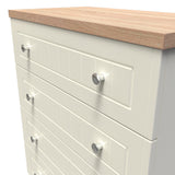Vienna 4 Drawer Chest with Oak Top